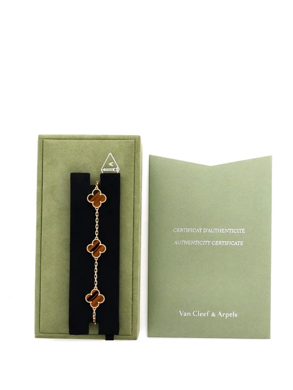 Pulsera Trébol Cinco Motivos con Minerales a Elegir y Kit de Regalo