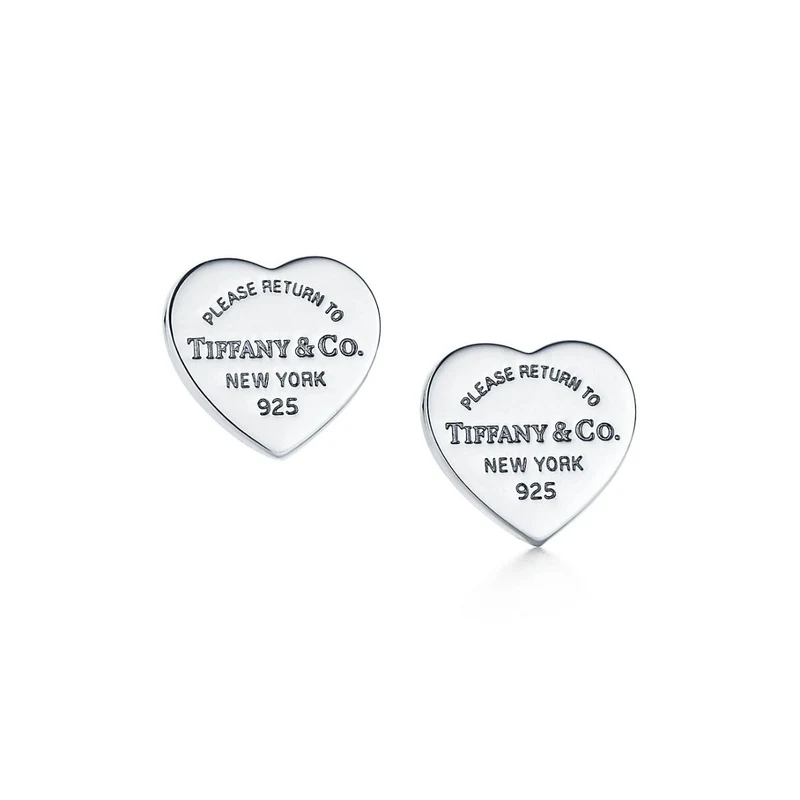 Aretes Broquel Corazón en Plata 925