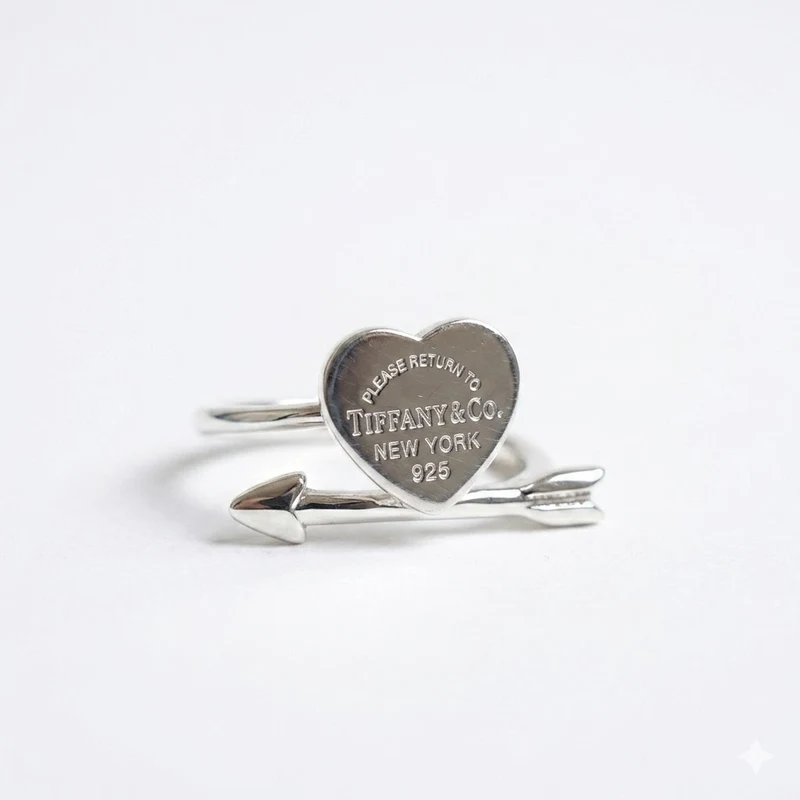 Anillo Corazón y Flecha en Plata 925