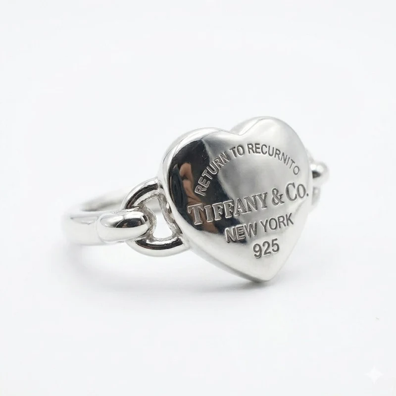 Anillo Corazón 3D en Plata 925