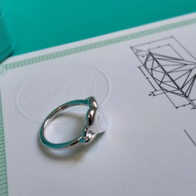 Anillo Corazón 3D en Plata 925