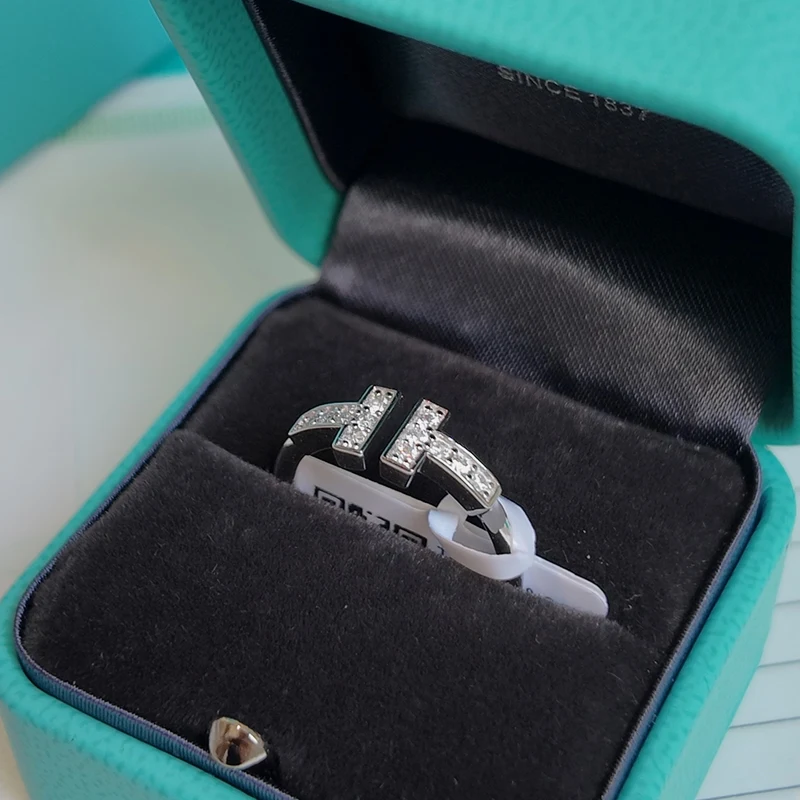 Anillo Doble Barra con Piedras en Plata 925